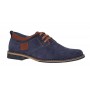 Oferta marimea 40, 41 Pantofi barbati casual din piele naturala bleumarin 410BLEU